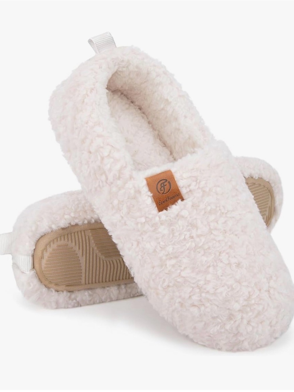 NEW! EverFoams Women’s Soft Curly Full Slippers - 9-10